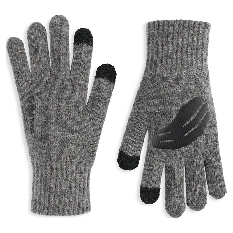 Simms Wool Full Finger Glove Steel 1 Simms Wool Full Finger Glove Steel