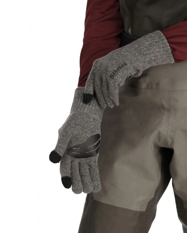 Simms Wool Full Finger Glove Steel 3 Simms Wool Full Finger Glove Steel – Image 3