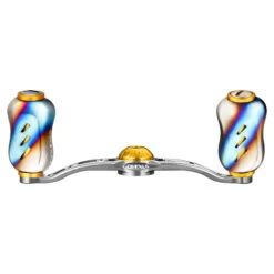 Gomexus 100mm Aluminium Handle With 22mm Titanium Knob 8x5mm - Silver & Gold