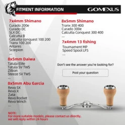 Gomexus Aluminum Double Handle With Cork Knob -Magasin De Matériel De Pêche BS100HCA27TNr 6