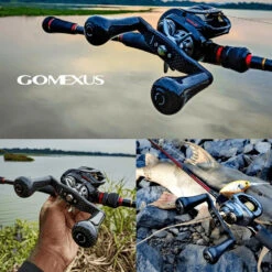 Gomexus 98mm Carbon Swept Handle With 30mm Carbon Knob -Magasin De Matériel De Pêche DCS98FA30BKBKr 3